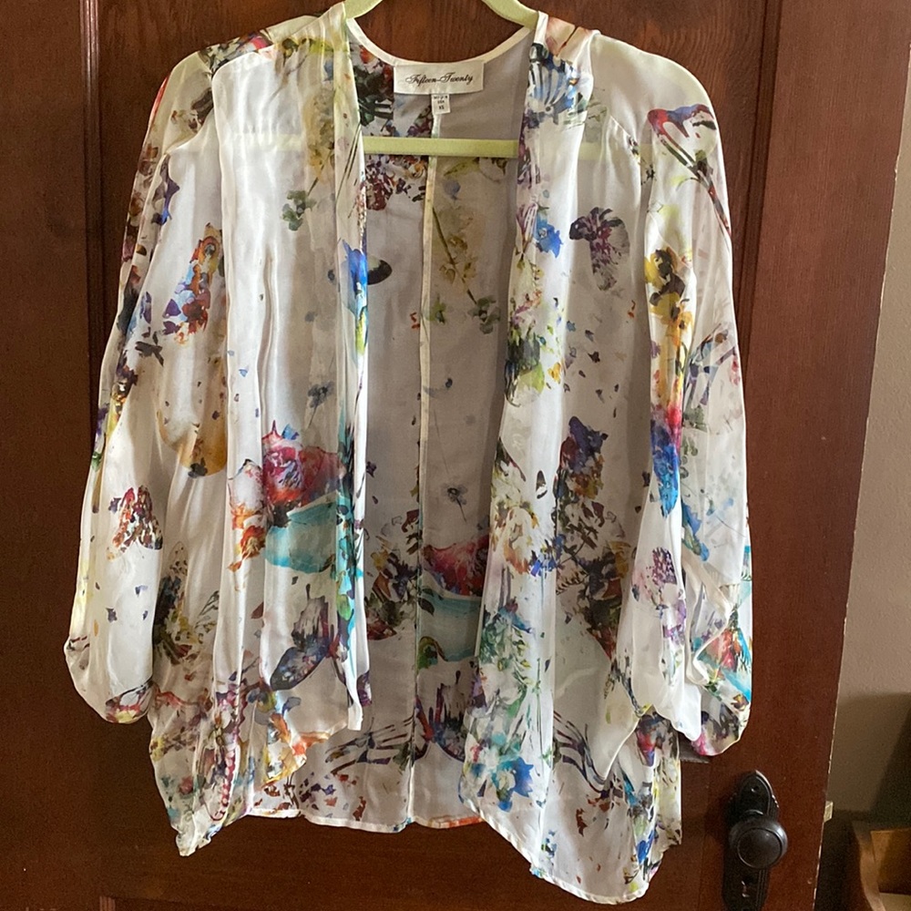 Fifteen-twenty sheer butterfly 🦋 cover up - size XS